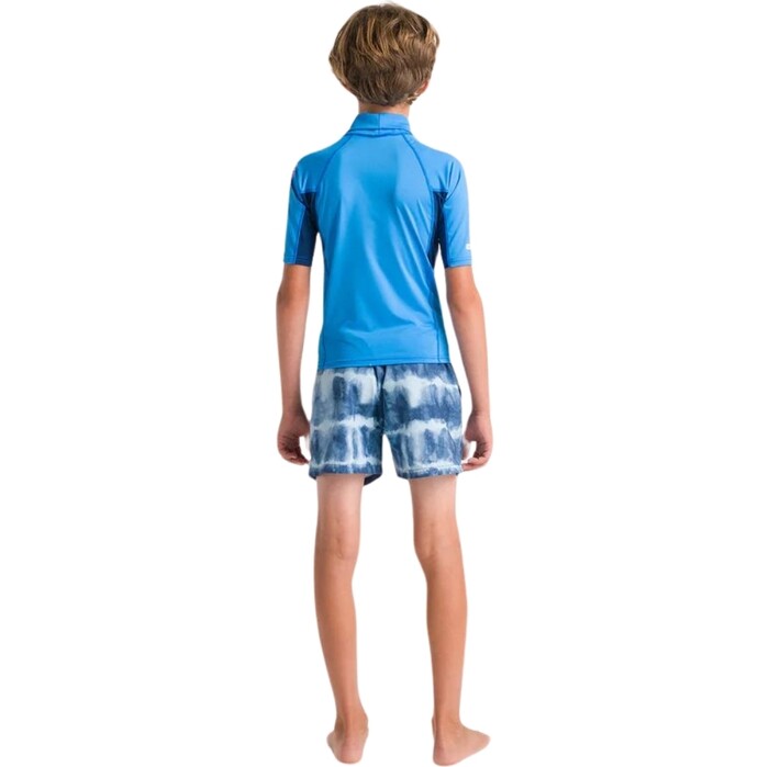 2024 C- Skins Enfants NuWave X Short Sleeve Lycra Vest C-NLYSSJ - Cyan / Slate / Multi